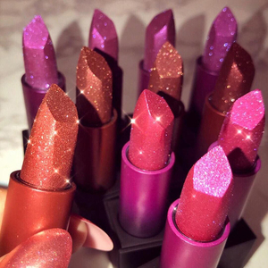 ลิปกลอสเตอร์สะท้อนแสงหลายสีประกายมุกเป็นประกายลิปสติกเนื้อแมทซาตินเมทัลลิคติดทนนาน - Product Image 3