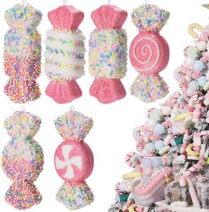 Adornos <span class=keywords><strong>de</strong></span> Caramelo Navideños, Decoraciones Colgantes <span class=keywords><strong>de</strong></span> Bastones <span class=keywords><strong>de</strong></span> Caramelo con Purpurina para Árbol <span class=keywords><strong>de</strong></span> Navidad, Decoración en Espiral <span class=keywords><strong>de</strong></span> Caramelo para Fiestas y Suministros - Product Image 1