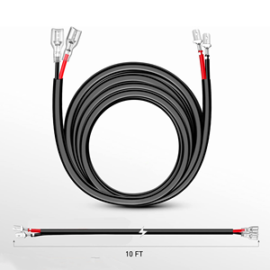 16AWG 10FT Kauçuk Kaplı Saf Bakır Kablo Kablo Demeti Uzatma Kiti LED Işık Barları Sürüş Sis Lambaları Kamyon Otomobil için - Product Image 2