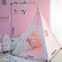 Zelthaus Kinder zum Spielen Baby Kinder Mädchen Tipi Indoor Schloss Prinzessin Bett Puppe Outdoor Spielzeug Zelte