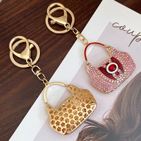 Bling Mini luxe émail sac concepteur porte-clés breloque porte-clés porte-clés bijoux sac suspendus accessoires porte-clés pour sacs