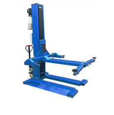 Sollevatore Idraulico Monocolonna Eco-Way a Doppio Cilindro - Capacità 6 Tonnellate, Altezza di Sollevamento 1820mm, Attrezzatura Mobile per Veicoli - Product Image 4