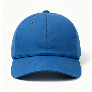Casquette de baseball à visière incurvée bleue à 6 panneaux avec fermeture à pression, idéale pour la chasse, la pêche et les activités de plein air, fabriquée au Vietnam - Product Image 1