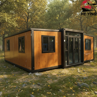 Maison préfabriquée en conteneur d'acier Granny Flat 20Ft 40Ft, design moderne, résistante au vent et à l'eau