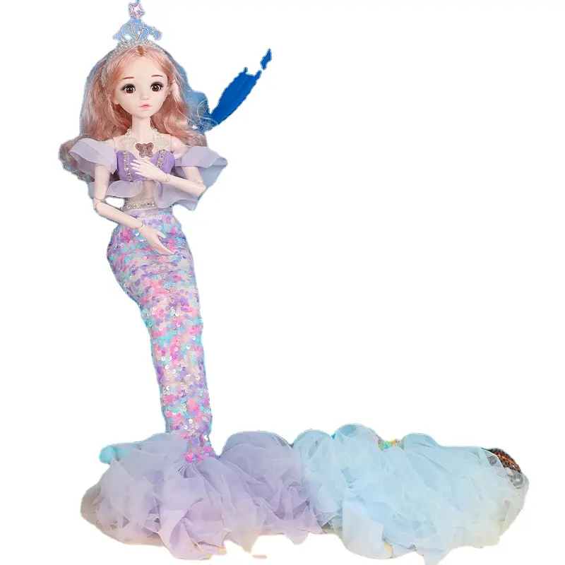 Nouveau 60 cm gaze robe poupée Yade musique poupée fille cadeau d'anniversaire enfants jouets en gros