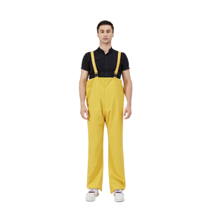 Rain Suit for Men Women <strong>PVC</strong> Industrial Waterproof Rain Gear Heavy Duty 3-Piece Commercial Fishing Rain Jacket Bib Pants Overall - Product Image 4