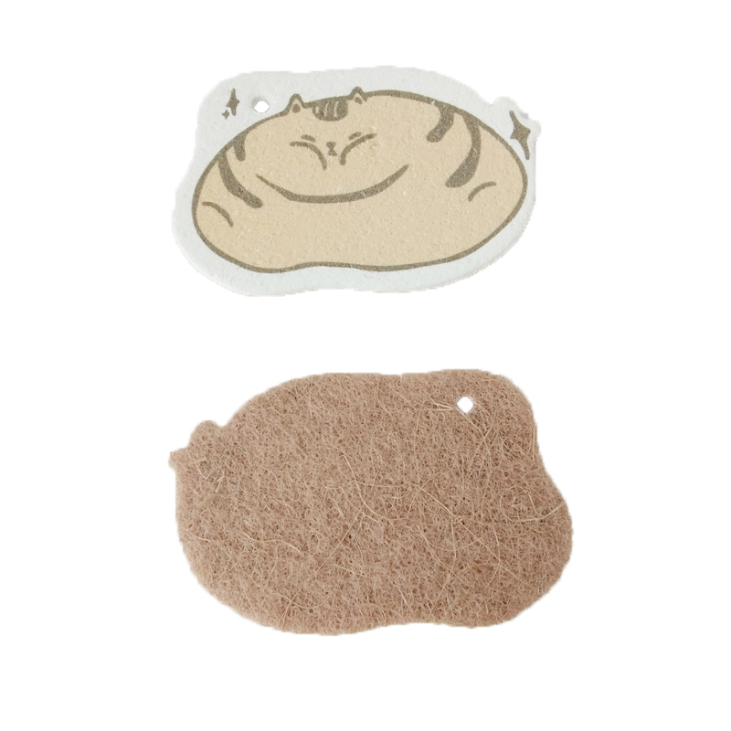 Биоразлагаемая кухонная целлюлозная губка из кокосового волокна