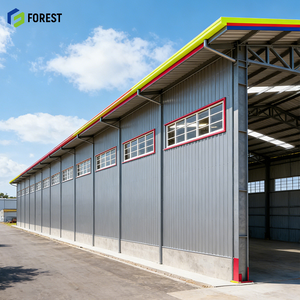 อาคารเหล็กสำเร็จรูปอเนกประสงค์ขนาด 50x100x16 เมตร แข็งแรง ปลอดภัย มาตรฐานสำหรับการจัดเก็บโลจิสติกส์ ดีไซน์ทันสมัย แข็งแกร่งเป็นพิเศษ - Product Image 1