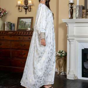 ชุดเดรสอาบายาสำหรับผู้หญิงมุสลิมชุดเดรสลำลองมีขอบยืดสี่ด้านปักลาย2026ดีไซน์ใหม่ - Product Image 4