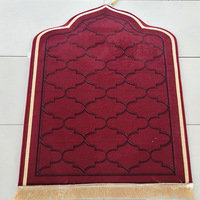Vente chaude tapis de prière musulman tapis de prière islamique cadeaux de Ramadan parfaits tapis de prière anti-dérapant turc
