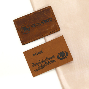 Étiquette personnalisée en cuir PU pour vêtements, étiquette en relief pour vêtements, <span class=keywords><strong>meilleur</strong></span> prix - Product Image 3
