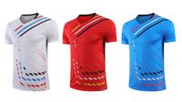 Jersey Bulu Tangkis Custom Geometric Dash Print Ringan, Bernapas, Nyaman, Cocok untuk Seragam Tim, Mendukung Pemesanan Grosir