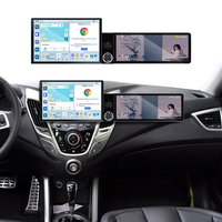 Pantalla Foforfor de 13.1"+12.3" para Hyundai Veloster 2011-2017, Carplay Inalámbrico, Android 15, Radio para Auto, Estéreo, GPS, DSP, 4G, 360, OEM