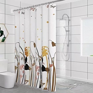 CF PEVA in nhà máy không thấm nước Eva vòi hoa sen rèm cửa nhanh khô vải phòng tắm nhựa vòi hoa sen Rèm 72x72inch với móc - Product Image 2