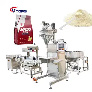 500g 1kg 2kg Coffee Flour Chili Detergent Milk Powder Paprika Filler Auger Screw Filling Sealing machine