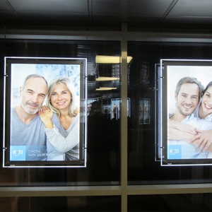 Advertising Real Estate Window Displays <b>Led</b> Crystal Lightbox Custom Advertising Outdoor <b>Led</b> <b>Light</b> <b>Box</b> - Product Image 2