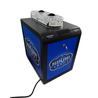 Distributeur de boissons mobile multi-bar à double robinet, refroidisseur automatique de tequila et de liqueurs froides pour 4 bouteilles, mini-refroidisseur magique pour hôtel
