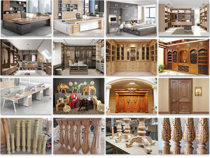 Best-seller 1325-TDS Router di legno CNC con banca di perforazione 3D asse rotante per la produzione di massa di figure umane - Product Image 6