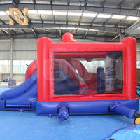 Château gonflable Spiderman Nova Rides pour enfants, style populaire, château gonflable pour enfants avec toboggan