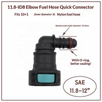 Connecteur rapide pour conduite de carburant automobile 11.8 droit, pour essence, diesel, tuyau d'huile, urée, avec raccord mâle/femelle et tête hexagonale