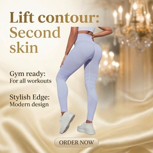 <span class=keywords><strong>Leggings</strong></span> Sportivi in Spandex/Nylon con Stampa a Quadri, <span class=keywords><strong>Vita</strong></span> <span class=keywords><strong>Alta</strong></span>, Morbidi, Elasticizzati in 4 Direzioni, per <span class=keywords><strong>Fitness</strong></span> e Yoga - Product Image 4