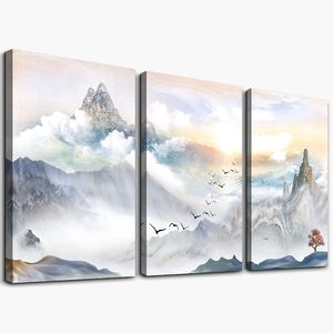 <span class=keywords><strong>Peinture</strong></span> abstraite de paysage de montagne, impression sur toile, décoration murale pour salon, salle de bain, chambre à coucher, <span class=keywords><strong>cuisine</strong></span> - Product Image 2