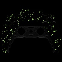 Housse pour manette PS5 - Peau anti-rayures et antidérapante qui brille dans le noir pour manette de jeu PS5