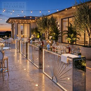 Mesa de <span class=keywords><strong>Bar</strong></span> LED Portátil de Alto Brillo para Uso Comercial en Pubs y Bares, Acero Inoxidable Resistente, Fácil de Montar, Ideal para <span class=keywords><strong>Alquiler</strong></span> - Product Image 3