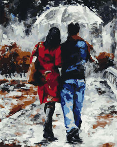 Nuevo diseño 20x25 cm retrato pintura personalizada por números marco pintura por Numberskit decoración del hogar para adultos - Product Image 1