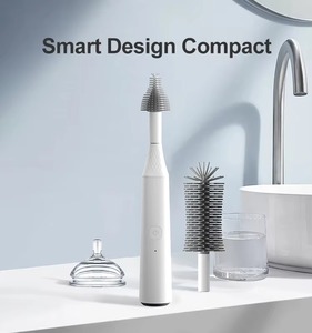 Industriel robuste |   Brosse nettoyante électrique pour biberons avec fonction mousse |   Usine certifiée ISO9001 Aoqun - Product Image 2