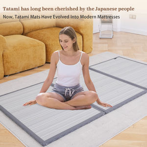 일본 다다미 매트 100% 러시그라스 휴대용 접이식 매트 요매트 단단한 전통 바닥 침대 - Product Image 4