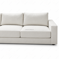 Canapé d'angle en forme de L avec chaise longue, canapé modulaire rembourré pour salon, salle de séjour et intérieur de maison contemporain