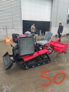 Mini cultivador multifuncional tipo pista 25HP 35HP <span class=keywords><strong>Arroz</strong></span> Paddy Dry Land Rotary Tiller Soil Ripper Tractor - Product Image 3