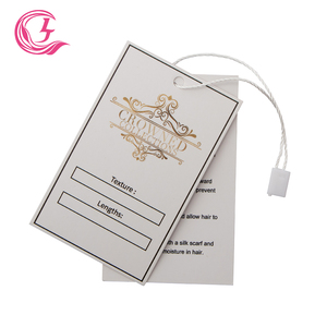 Bó kết thúc tốt đẹp và hangtags Tóc Giả taggs bó thẻ tóc cho phần mở rộng Tên tag biểu tượng tùy chỉnh và hangtags - Product Image 2