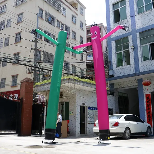 ขายร้อนยาว Giant Inflatable Tube Man โฆษณา Air Dancer Sky สีสัน Guys สำหรับขาย