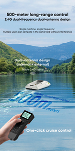 Ferngesteuertes Futterboot mit Automatischer Rückkehrfunktion 12V 2x15600mAh Akkus 100 GPS-Punkte IP67 Wasserdicht Staubdicht Ferngesteuertes GPS-Köderboot - Product Image 4