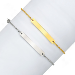 Braccialetto Personalizzato in Acciaio Inox con Incisione Laser per Bambini e Bambine, Gioielli Fai-da-Te alla Moda - Product Image 1