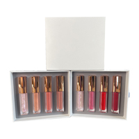 Lot de 4 rouges à lèvres liquides mats - 30g, longue tenue, imperméables, formule minérale pour usage quotidien