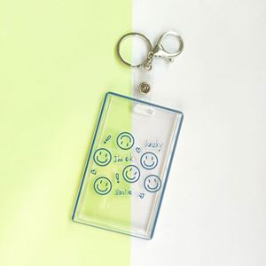 Cute Positive Quote Acrylic Keychains Clear Card Holder <b>Key</b> <b>Rings</b> Fashion Bag Charms Cheerful Accessories for Gifts - Product Image 5