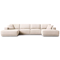 Canapé d'angle modulable moderne avec accoudoirs larges, ensemble de canapés confortables et doux pour salon, mobilier de loisirs pour hôtel
