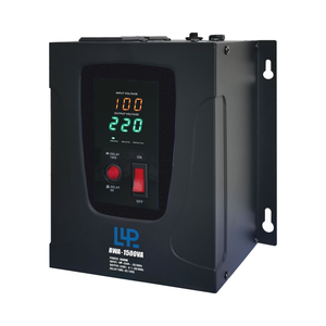 KEBO BWA 1500VA черный настенный однофазный Автоматический регулятор напряжения комплексный светодиодный дисплей медный материал стабилизатор - Product Image 1