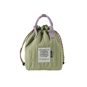 Insulated Drawstring Lunch Bag Color-blocked <b>Large</b> Capacity For Office Students Outdoor Use - Product Image 5