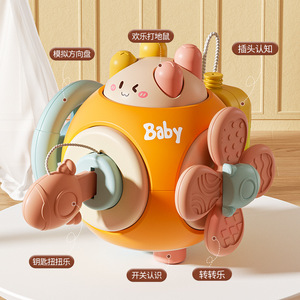 <b>Baby</b> Busy Ball 6-Sided <b>Activity</b> <b>Cube</b> For Infants And Toddlers Plastic Educational Toy With Grasping Features - Product Image 2