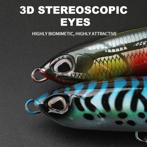 Señuelo de pesca artificial duro de 160 mm y 70 g para impresión 3D, tipo Crankbait <span class=keywords><strong>Yozuri</strong></span>, para muskellunge, con sublimación y anzuelo triple - Product Image 5