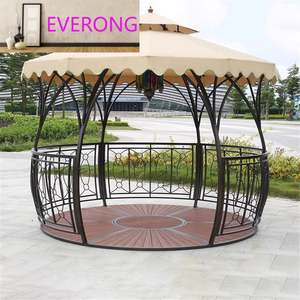 Pérgola de Hierro Forjado de Estilo Europeo para Exteriores, Resistente al Agua y a la Corrosión, <span class=keywords><strong>Refugio</strong></span> para Villas, Patios y Jardines - Product Image 3