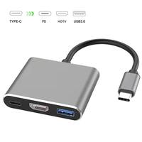 Hub prenant en charge la transmission vidéo haute définition, le transfert rapide de données USB et la charge rapide PD 100W