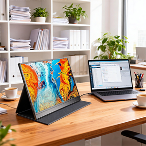 <span class=keywords><strong>Ofertas</strong></span> por Tiempo Limitado: Monitor Portátil Ultra Delgado y Ligero de 15.6 Pulgadas, 3840x2160 Full HD IPS para Laptop y <span class=keywords><strong>PC</strong></span> - Product Image 1