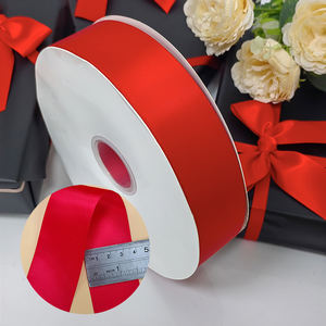 Vendita calda 196 tinta unita da 1 1/2 pollice 100 iarde nastro da 1.5 pollici doppio nastro di raso per rose - Product Image 2