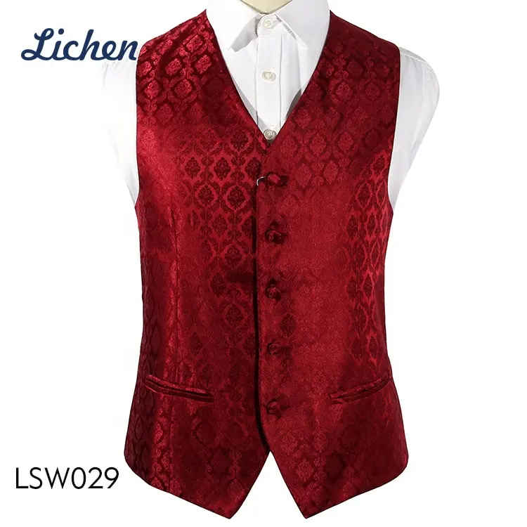 Fashion Customized and Printed Various Men Fashion Work Vest for Suit Uniform
