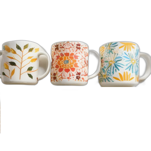 Taza de Café Bohemia con flores silvestres, tazas florales botánicas, regalos de 11 oz para jardineros - Product Image 1